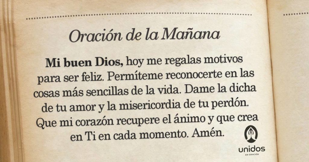 Oración de la mañana para el 4 de Marzo