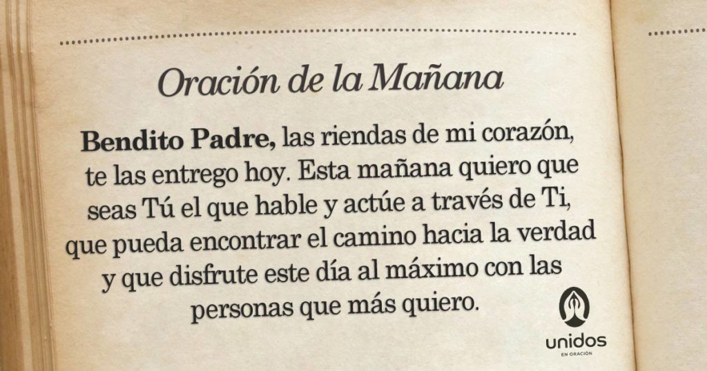 Oración de la mañana para el 06 de Marzo