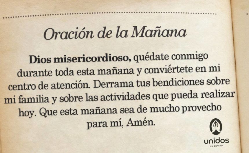 Oración de la mañana para 7 de Abril