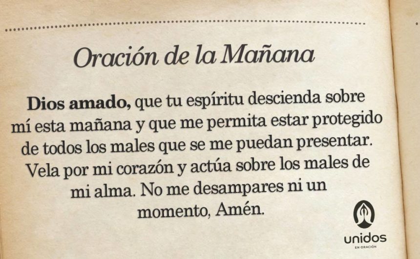 Oración de la mañana para 8 de Abril