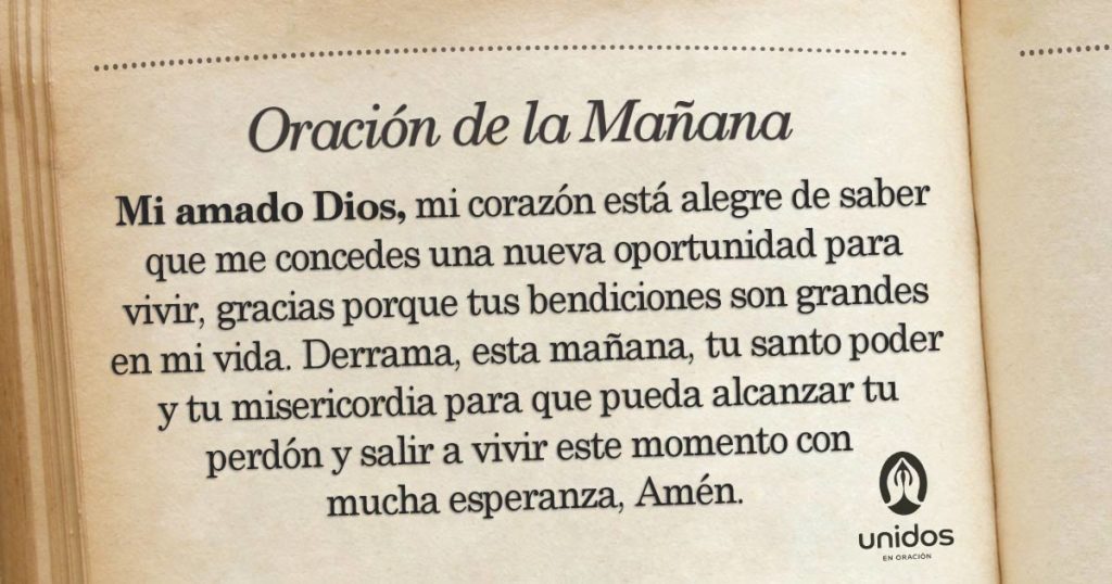 Oración de la mañana para 9 de Abril