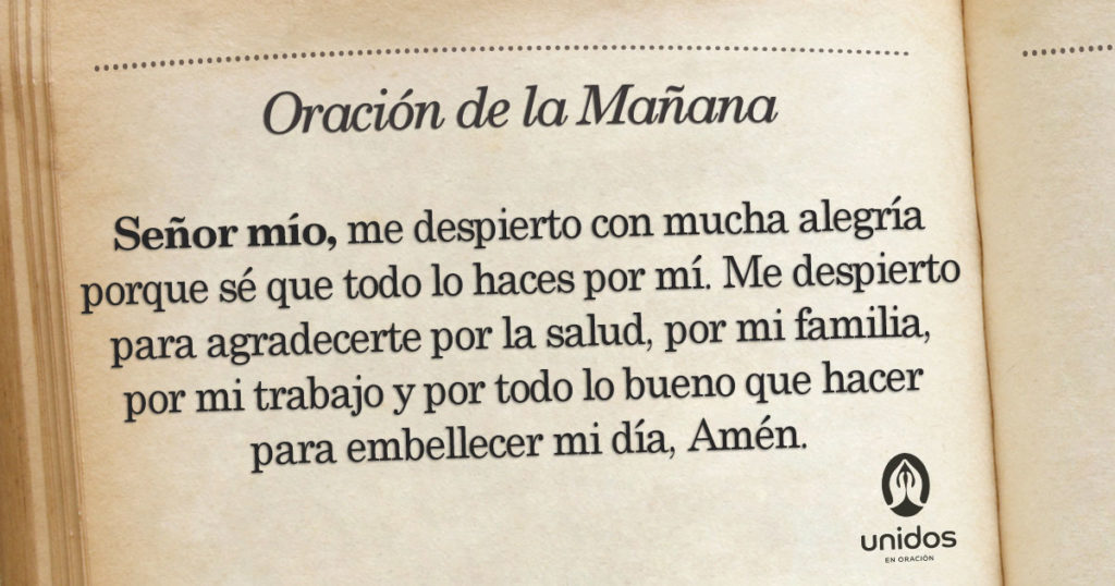 Oración de la mañana para el 09 de Mayo