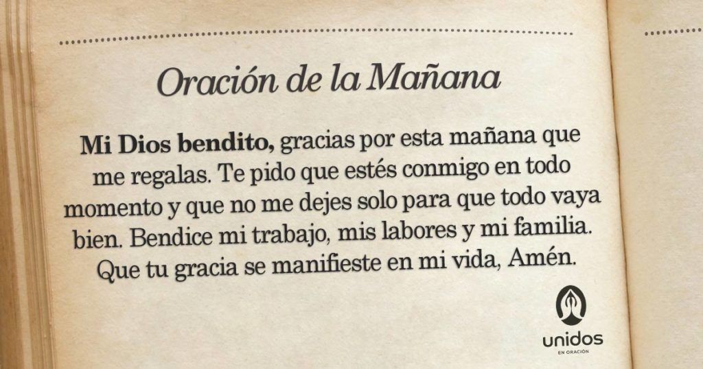Oración de la mañana para 11 de Abril