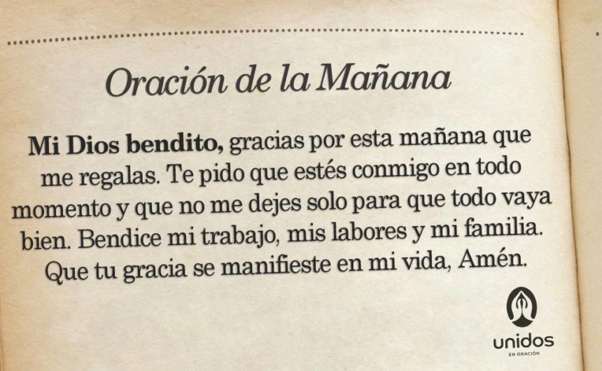 Oración de la mañana para 11 de Abril