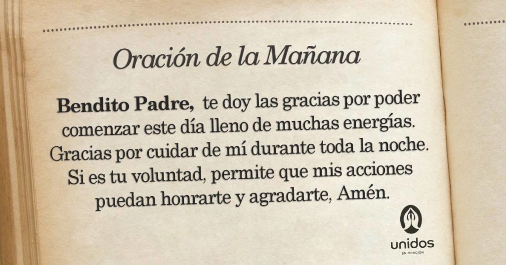 Oración de la mañana para el 12 de Marzo