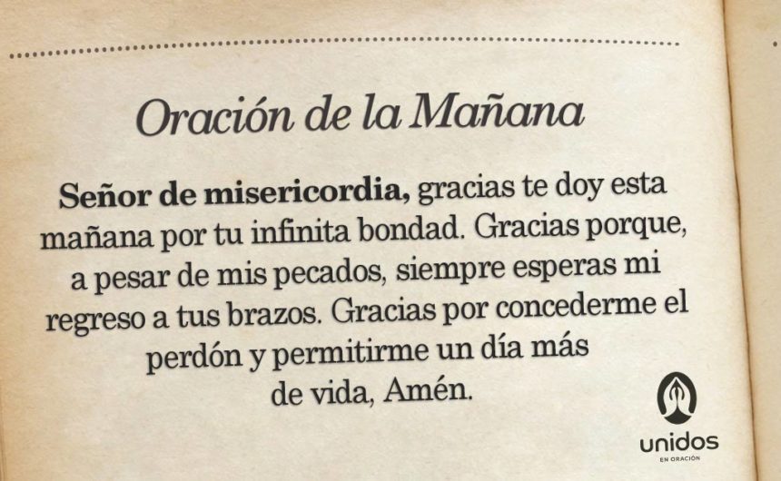 Oración de la mañana para 12 de Abril