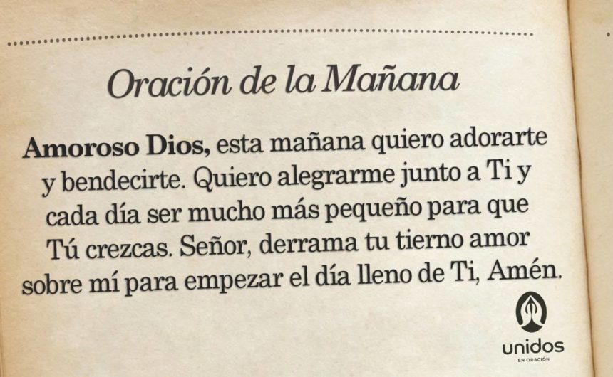 Oración de la mañana para el 13 de Marzo