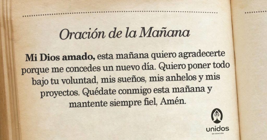 Oración de la mañana para 14 de Abril
