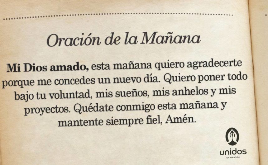 Oración de la mañana para 14 de Abril