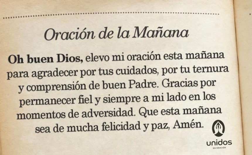 Oración de la mañana para el 15 de Marzo