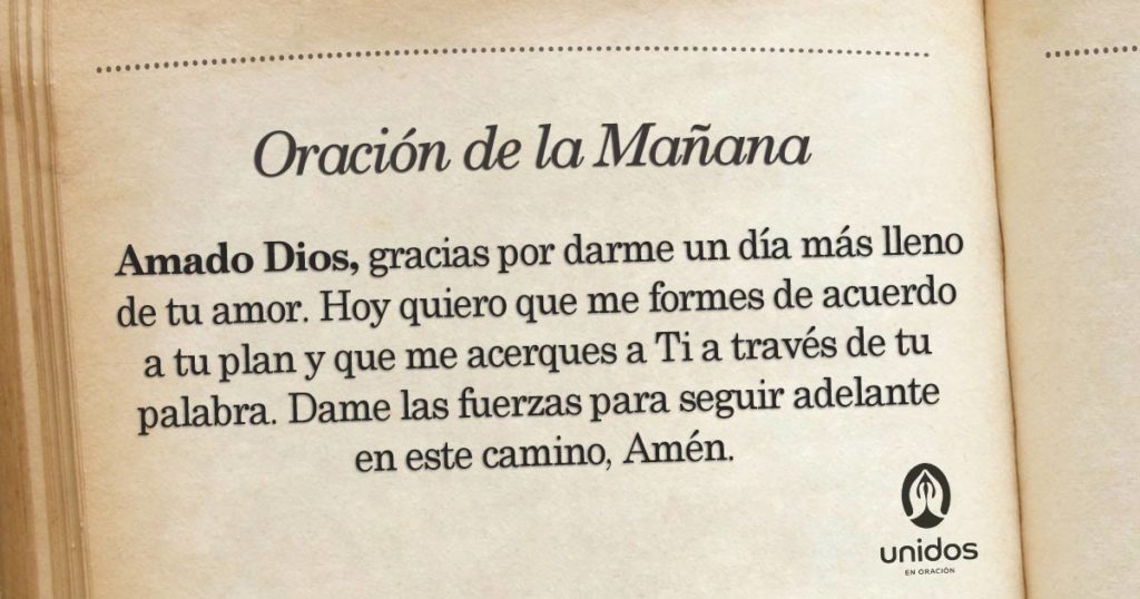 Oración de la mañana para 16 de Abril