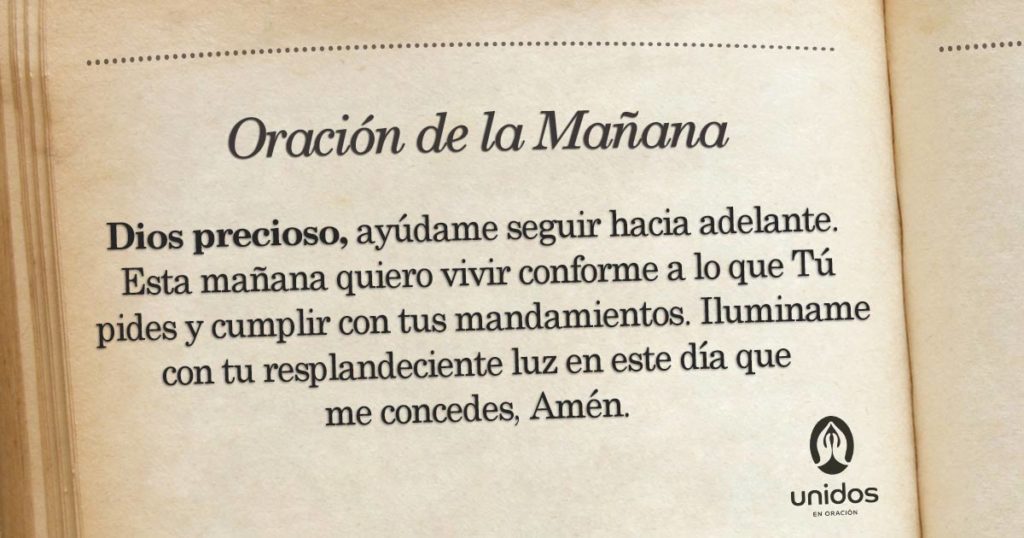 Oración de la mañana para 18 de Abril