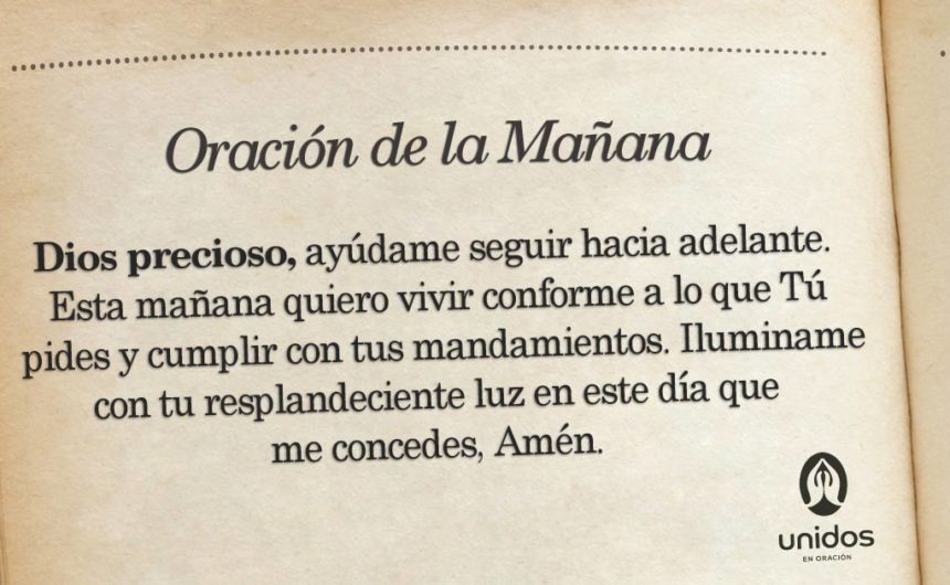 Oración de la mañana para 18 de Abril