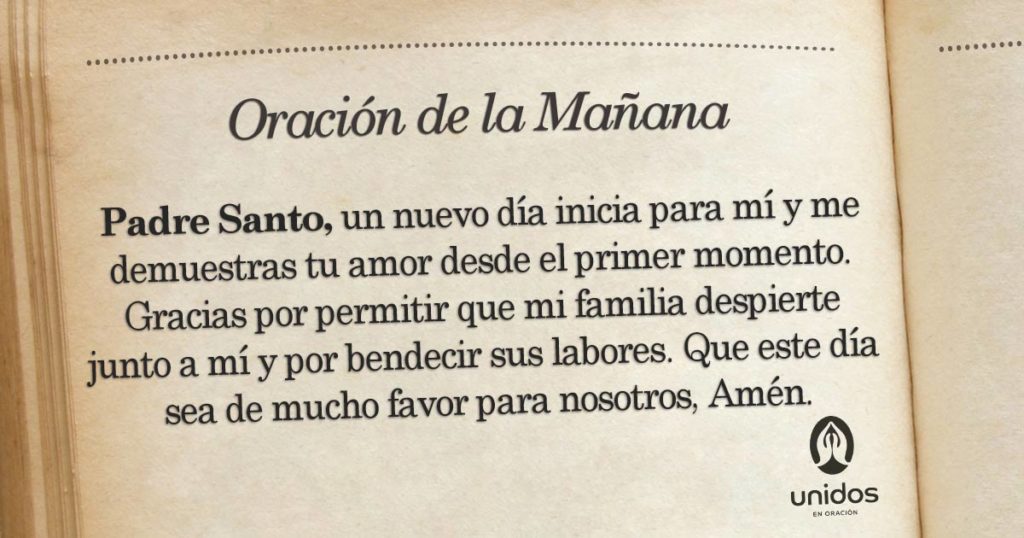 Oración de la mañana para el 23 de Marzo