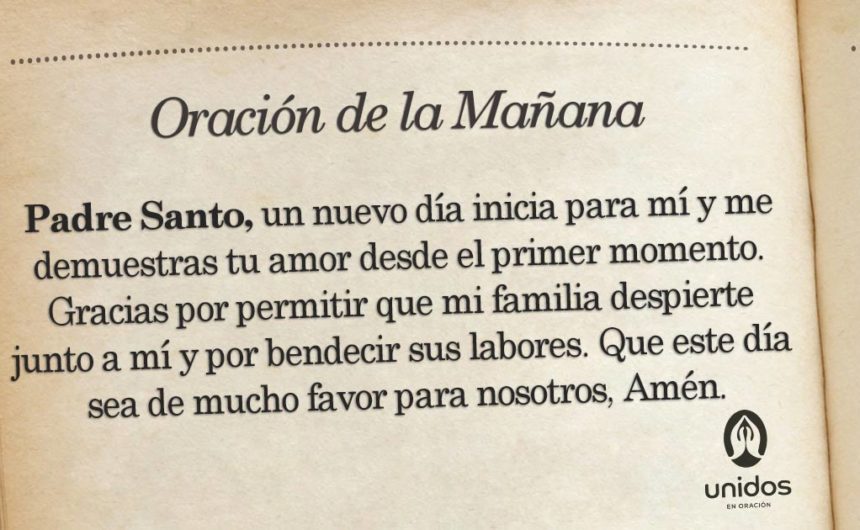 Oración de la mañana para el 23 de Marzo