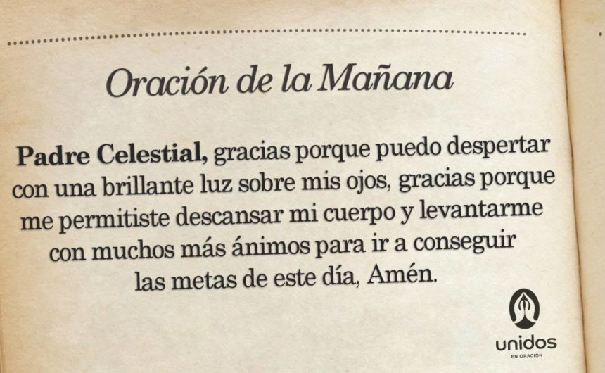 Oración de la mañana para el 30 de Marzo