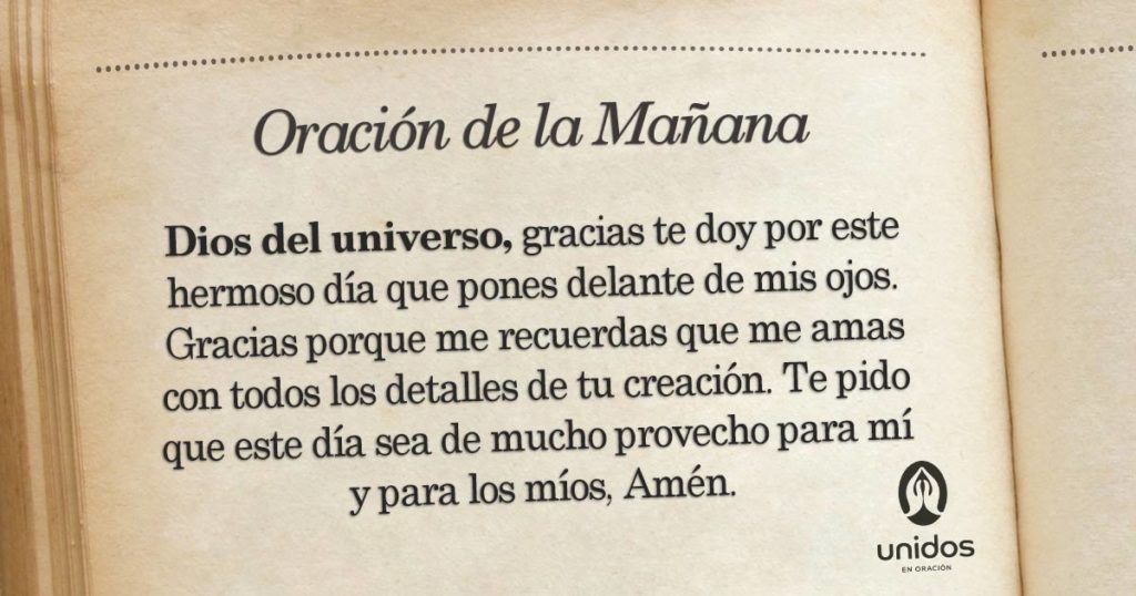 Oración de la mañana para el 31 de Marzo