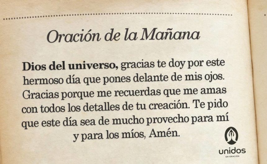 Oración de la mañana para el 31 de Marzo