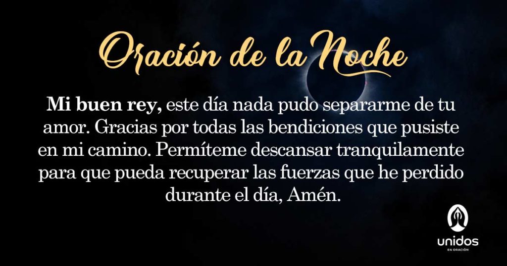 Oración de la noche para el 2 de Marzo