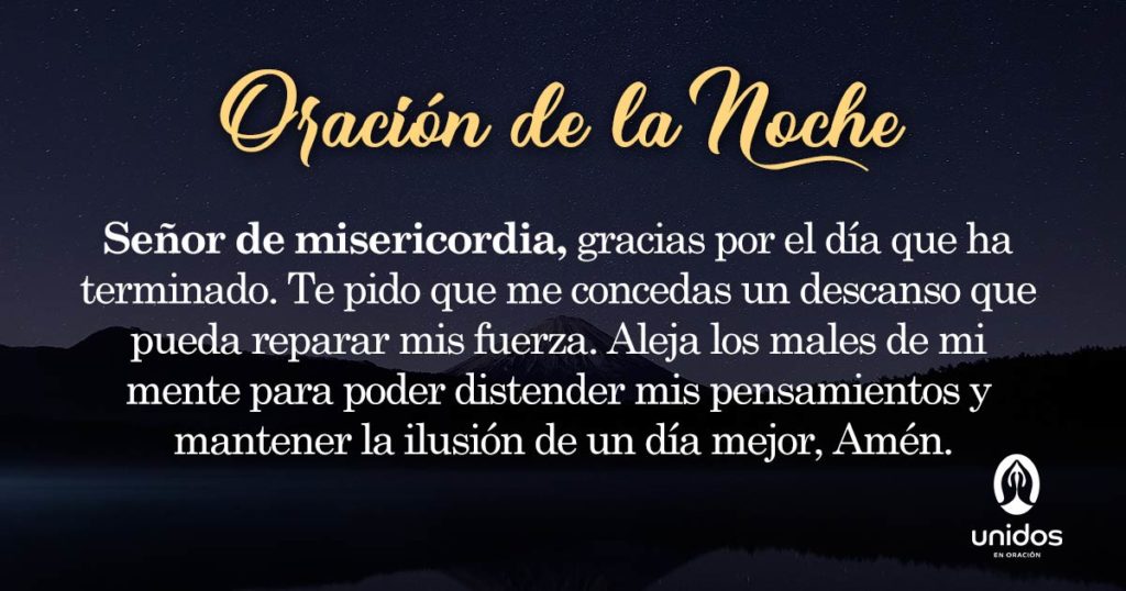 Oración de la noche para 3 de Abril