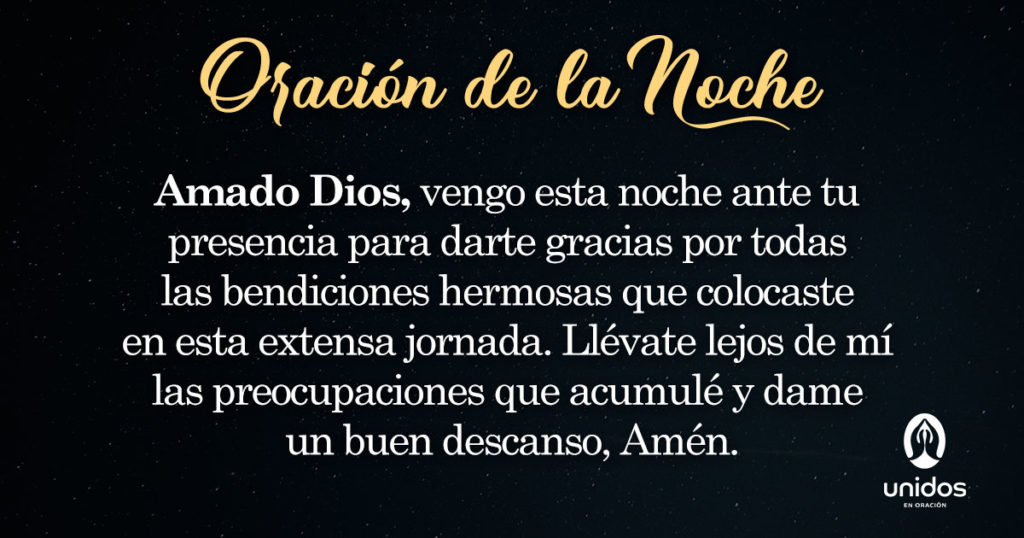 Oración de la noche para el 4 de Enero