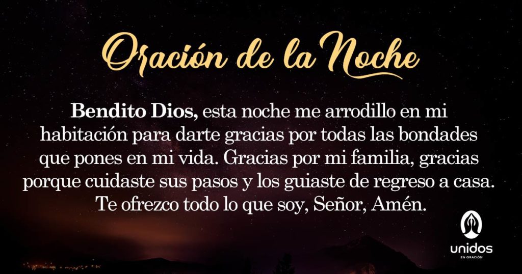 Oración de la noche para 4 de Abril