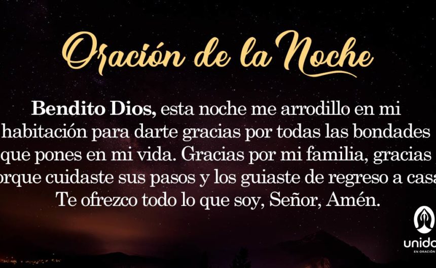 Oración de la noche para 4 de Abril