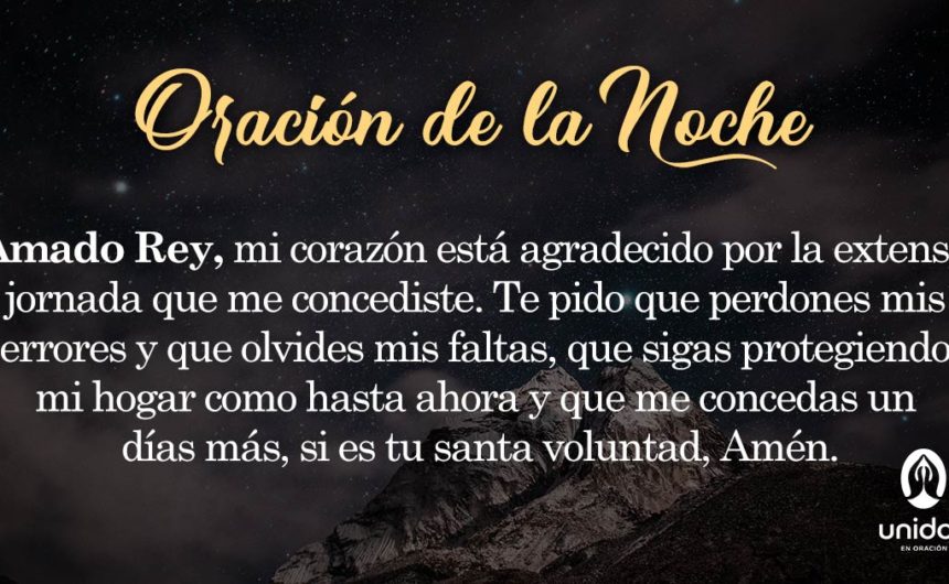 Oración de la noche para 5 de Abril