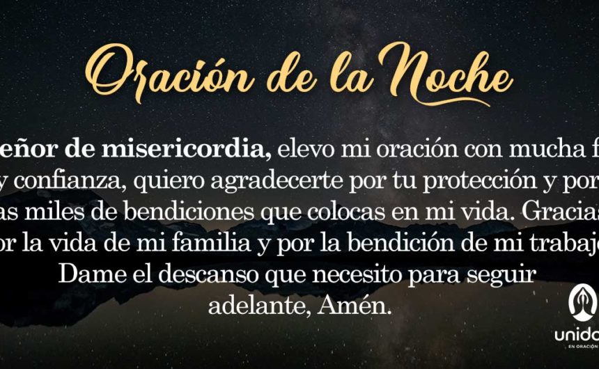 Oración de la noche para el 06 de Marzo