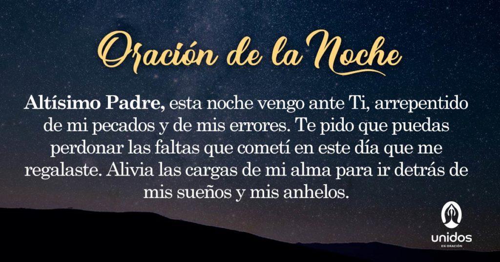 Oración de la noche para 8 de Abril