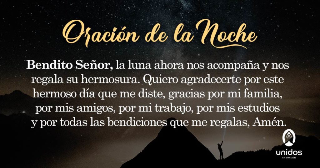 Oración de la noche para 9 de Abril