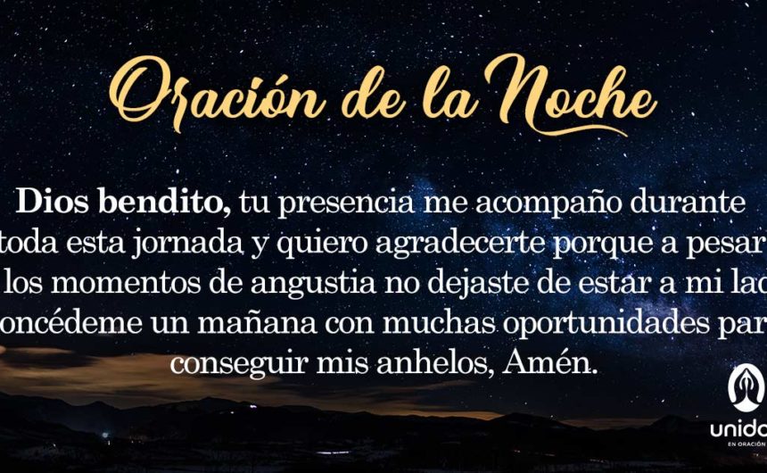 Oración de la noche para el 10 de Marzo