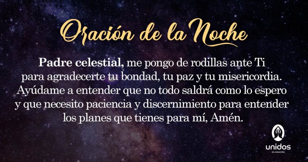 Oración de la noche para 10 de Abril