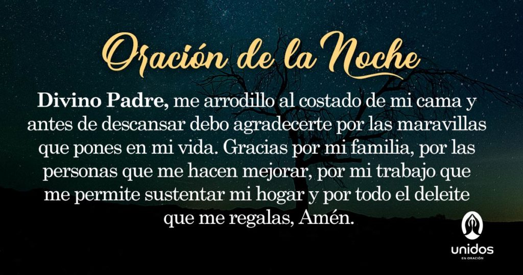 Oración de la noche para 12 de Abril