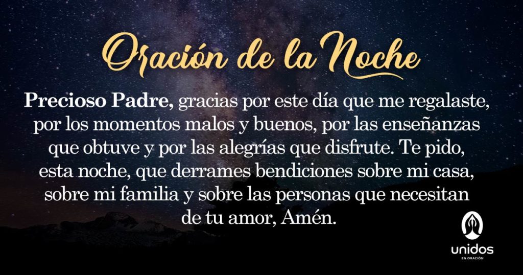 Oración de la noche para 13 de Abril