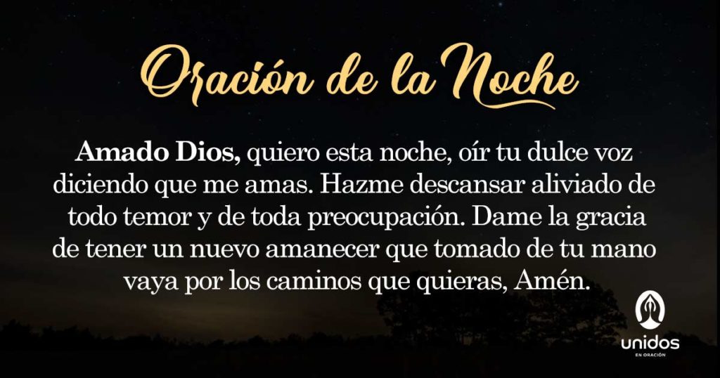 Oración de la noche para el 14 de Marzo