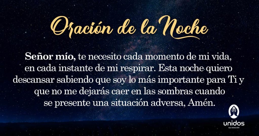 Oración de la noche para el 31 de Marzo