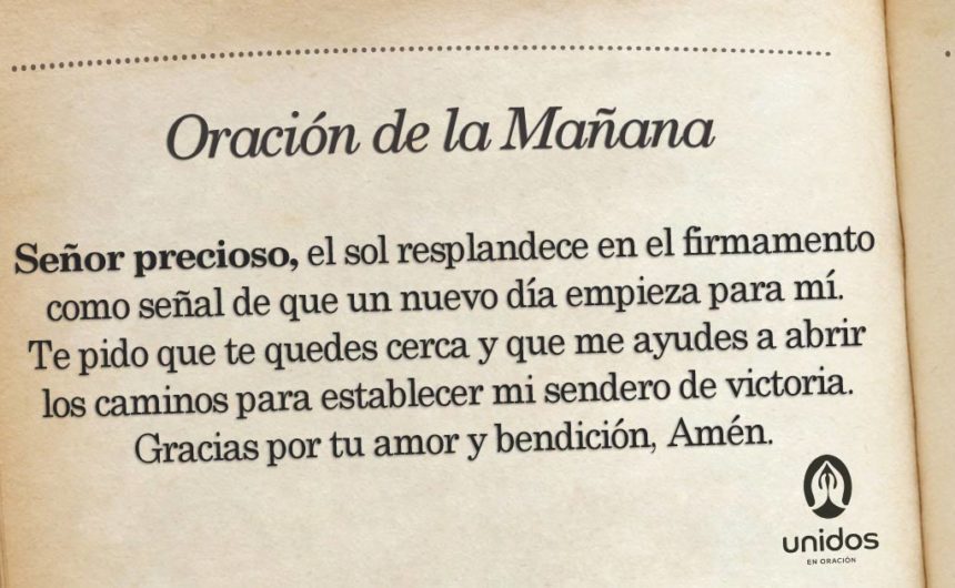 Oración de la mañana para el 02 de Junio