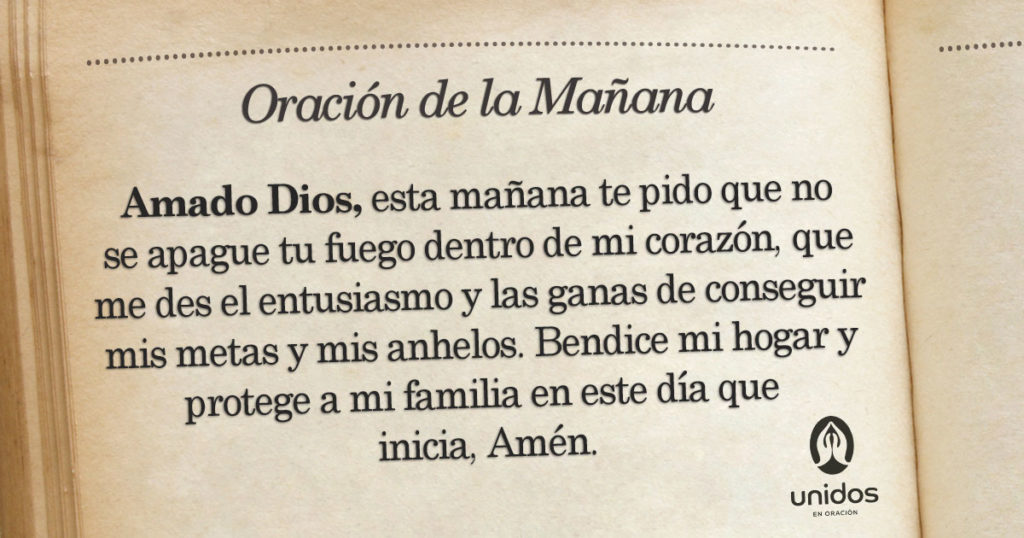 Oración de la mañana para el 4 de Mayo