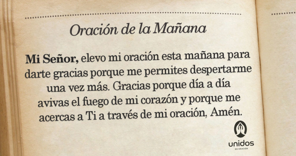 Oración de la mañana para el 5 de Mayo
