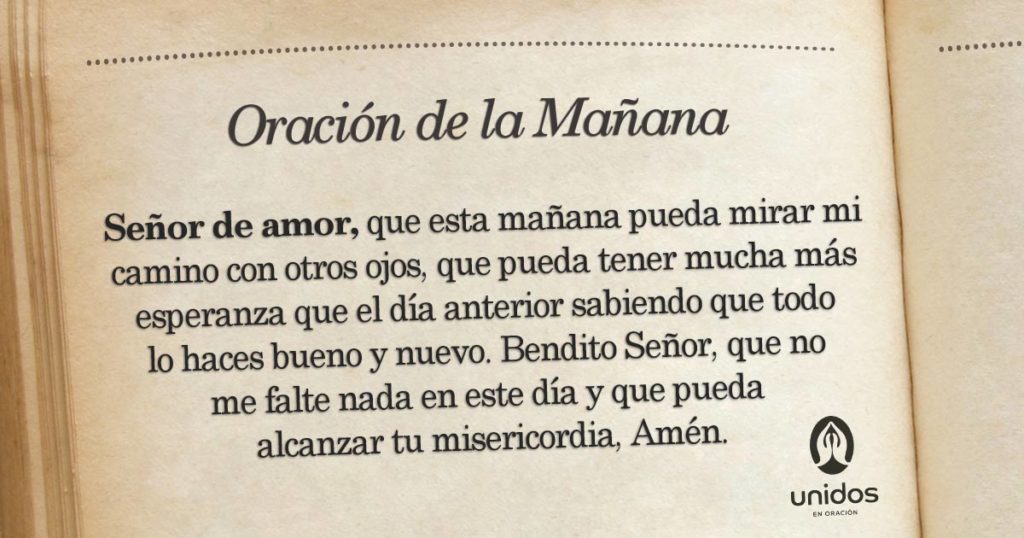 Oración de la mañana para el 06 de Junio