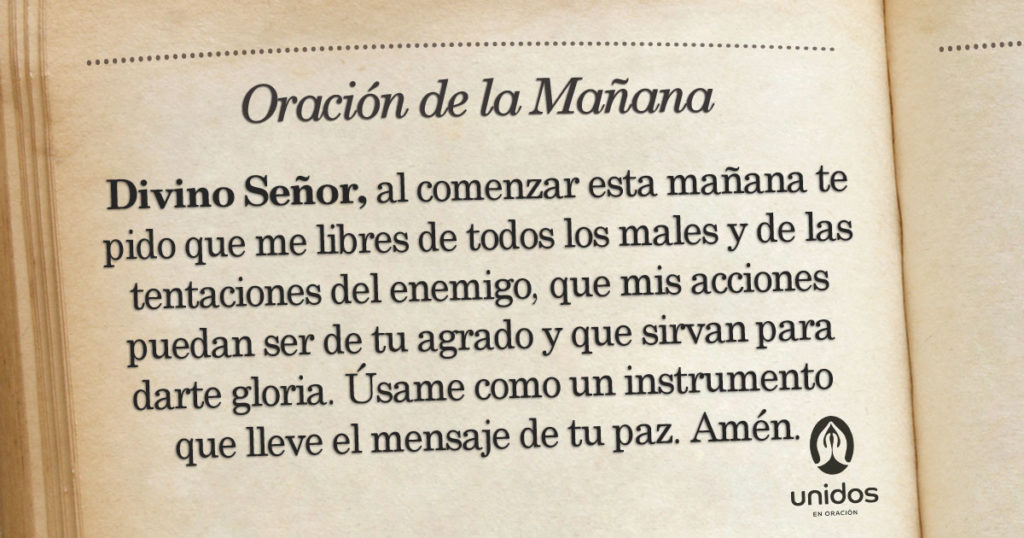Oración de la mañana para el 07 de Mayo