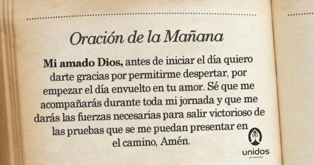 Oración de la mañana para el 07 de Junio