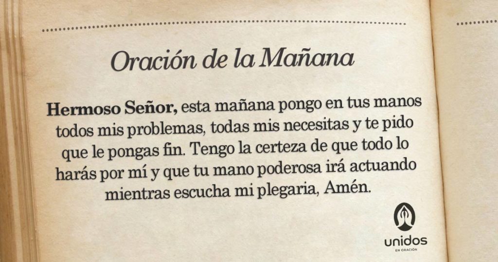 Oración de la mañana para el 10 de Junio