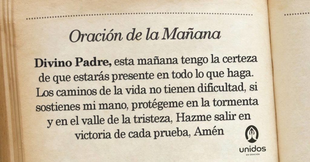 Oración de la mañana para el 11 de Marzo