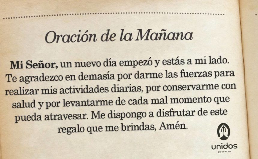 Oración de la mañana para el 11 de Junio