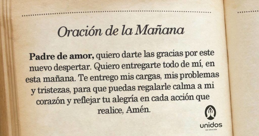 Oración de la mañana para el 12 de Junio