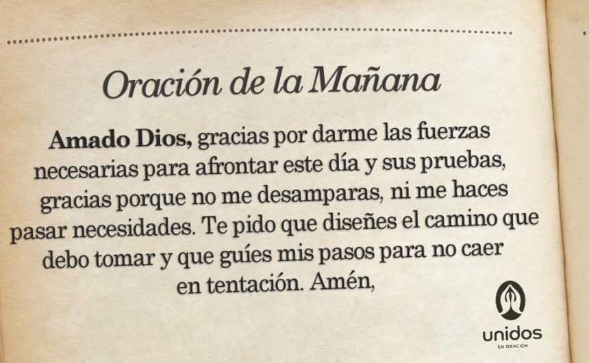 Oración de la mañana para el 13 de Junio