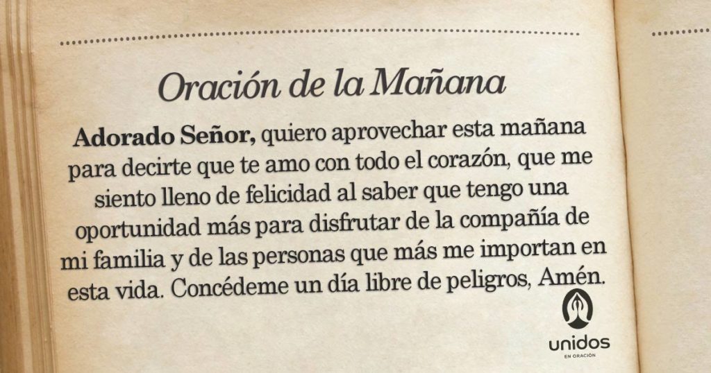 Oración de la mañana para el 14 de Junio