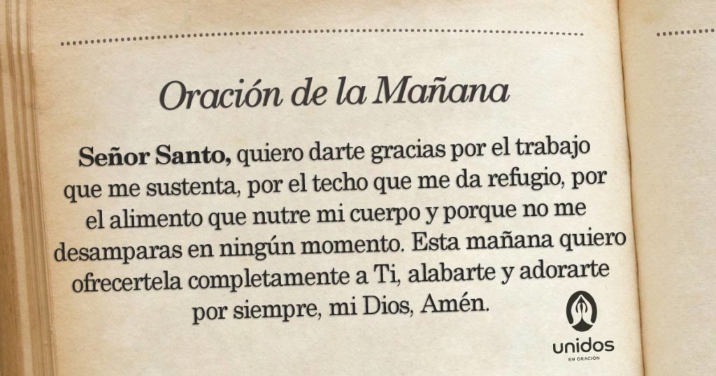 Oración de la mañana para el 15 de Junio